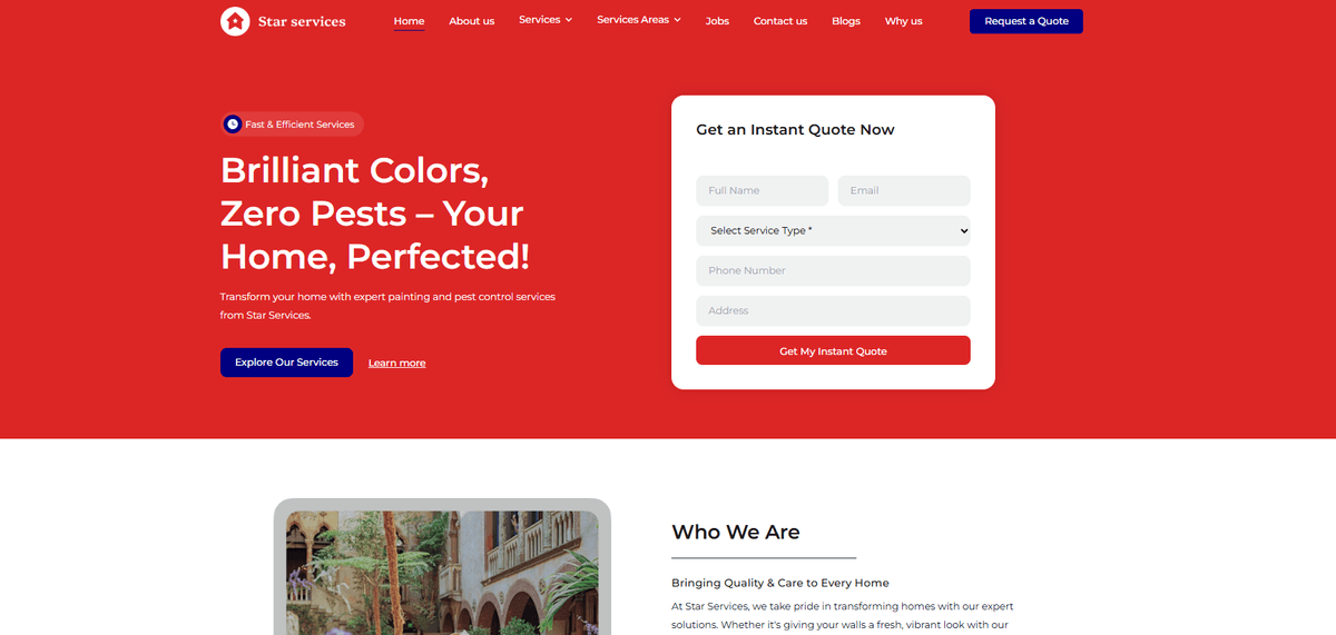 Services Business Website