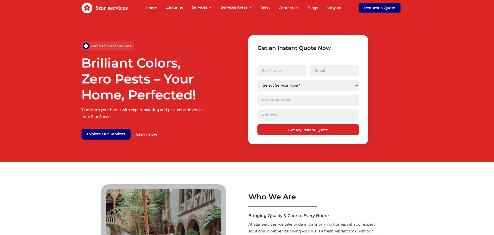 Services Business Website