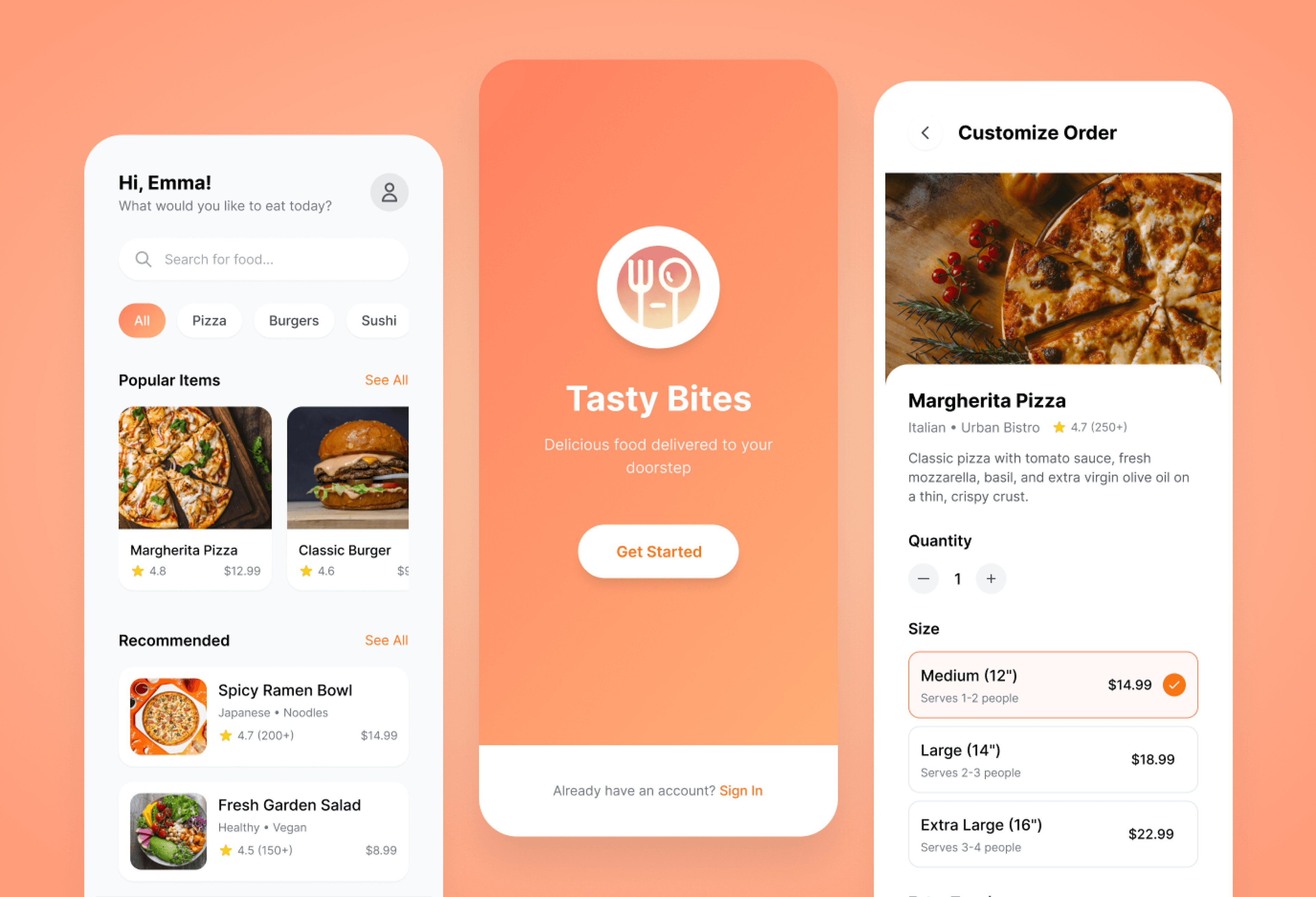 Tasty Bites Food Delivery App